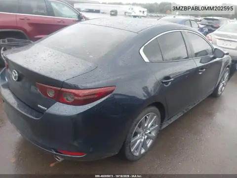 3MZBPABL0MM202595 — 2021 Mazda 3, foto 4 de IAAI, Parte delantera
