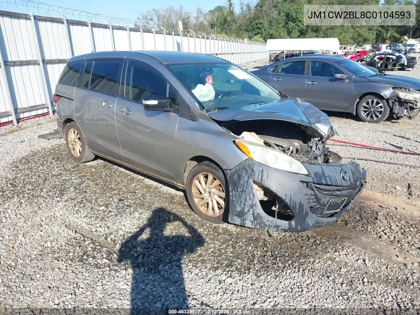 2012 Mazda Mazda5 Sport VIN JM1CW2BL8C0104593 фото 1