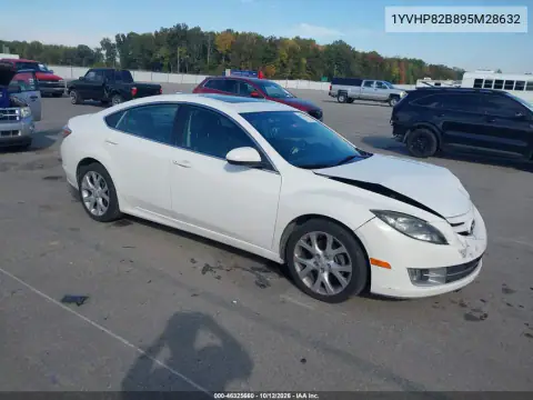 1YVHP82B895M28632 — 2009 Mazda 6, ПЕРЕДНЯЯ ЧАСТЬ, фото до ремонта