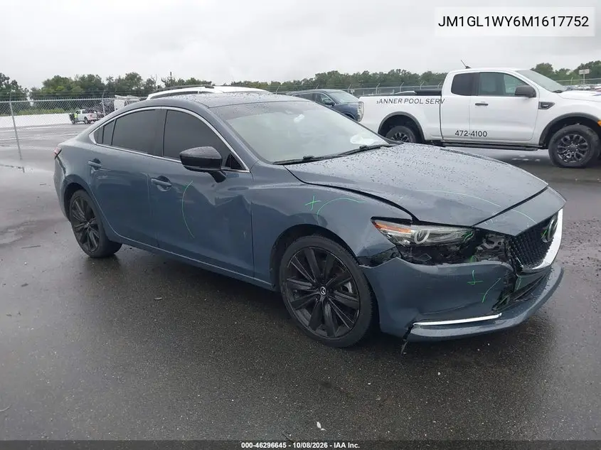 2021 Mazda Mazda6 Carbon Edition VIN JM1GL1WY6M1617752 фото 2