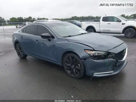 JM1GL1WY6M1617752 — 2021 Mazda 6, Передняя часть, фото до ремонта
