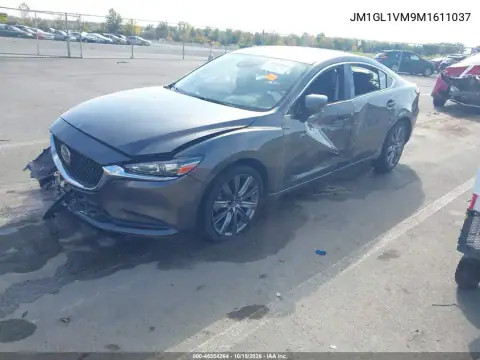 JM1GL1VM9M1611037 — 2021 Mazda 6, фото 2 з IAAI, Передня частина справа