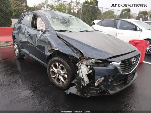 JM1DKDB76J1309836 — 2018 Mazda CX-3, Перекидання, фото до ремонту