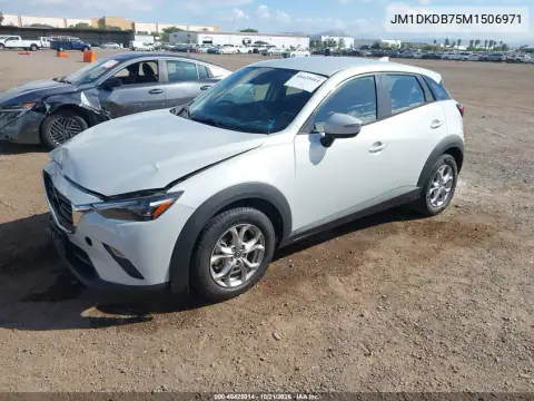 JM1DKDB75M1506971 — 2021 Mazda CX-3, фото 3 з IAAI, Передня частина