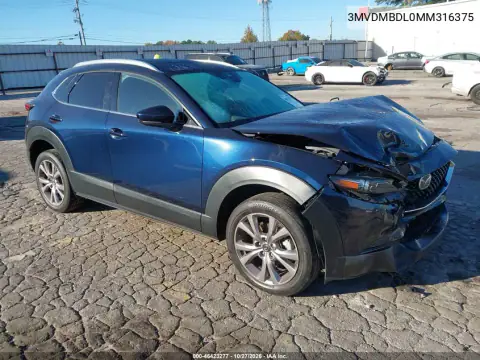 3MVDMBDL0MM316375 — 2021 Mazda CX-30, Передня частина справа, фото до ремонту
