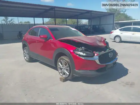 3MVDMBBL2NM429409 — 2022 Mazda CX-30, Parte delantera, fotos antes de reparar