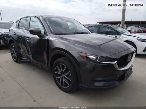 JM3KFACM2J1418834 — 2018 Mazda CX-5, Lados izquierdo y derecho, fotos antes de reparar