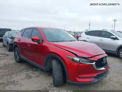 JM3KFACM3L0848574 — 2020 Mazda CX-5, передняя часть слева, фото до ремонта