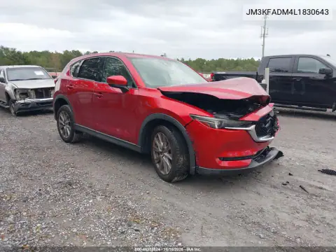 JM3KFADM4L1830643 — 2020 Mazda CX-5, Parte delantera, fotos antes de reparar