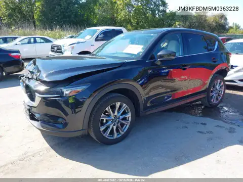 2021 Mazda Cx-5 Grand Touring VIN JM3KFBDM5M0363228 фото 2