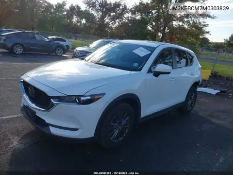 JM3KFBCM7M0303839 — 2021 Mazda CX-5, photo 3 from IAAI, Rear end