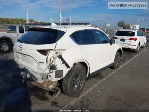 JM3KFBCM7M0303839 — 2021 Mazda CX-5, photo 5 from IAAI, Rear end