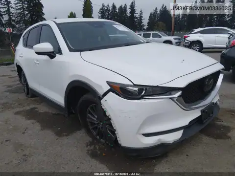 JM3KFBCM0M0336035 — 2021 Mazda CX-5, Лівий і правий боки, фото до ремонту