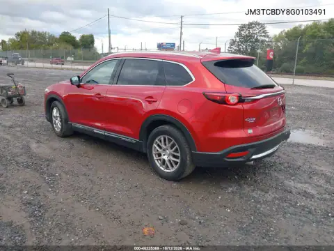 JM3TCBDY8G0103491 — 2016 Mazda CX-9, foto 4 de IAAI, Trasera derecha