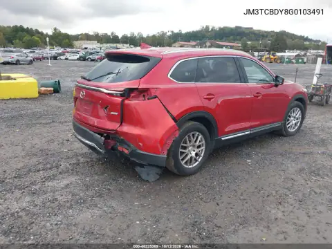 JM3TCBDY8G0103491 — 2016 Mazda CX-9, foto 5 de IAAI, Trasera derecha
