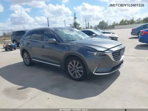 JM3TCBDY1L0401326 — 2020 Mazda CX-9, უკანა მარცხენა ნაწილი, ფოტოები შეკეთებამდე