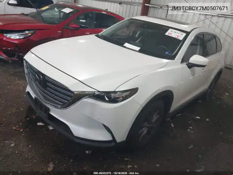 JM3TCBCY7M0507671 — 2021 Mazda CX-9, მარჯვენა მხარე, ფოტოები შეკეთებამდე