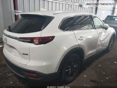 JM3TCBCY7M0507671 — 2021 Mazda CX-9, ფოტო 5, IAAI, მარჯვენა მხარე