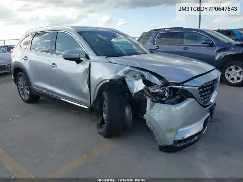 JM3TCBDY7P0647643 — 2023 Mazda CX-9, Delantera derecha, fotos antes de reparar