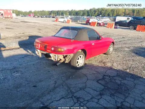 JM1NA3537V0736240 — 1997 Mazda MX-5, photo 5 from IAAI, Rear end
