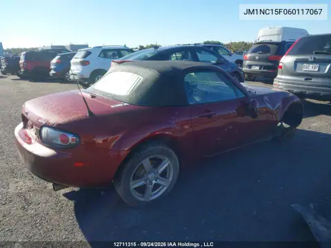 2006 Mazda Mx-5 3Rd Generation Limited/Gs/Gx VIN JM1NC15F060117067 фото 4