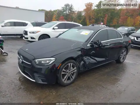 W1KZF8EB9MA882452 — 2021 Mercedes E-Klasse, zdjęcie 3 z IAAI, Lewy przód