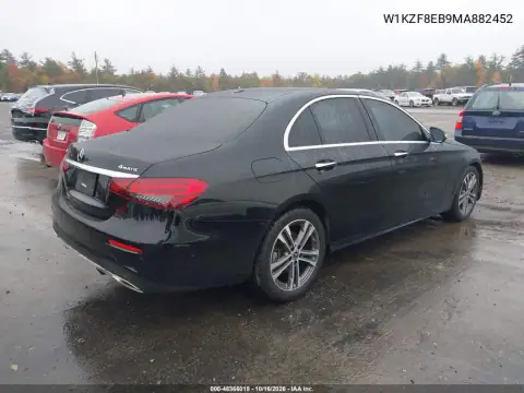W1KZF8EB9MA882452 — 2021 Mercedes E-Klasse, zdjęcie 5 z IAAI, Lewy przód