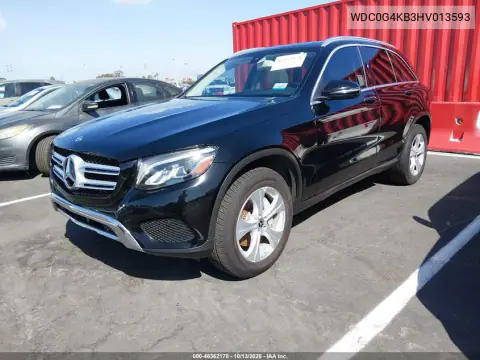 WDC0G4KB3HV013593 — 2017 Mercedes GLC, photo 3 from IAAI, Normal wear