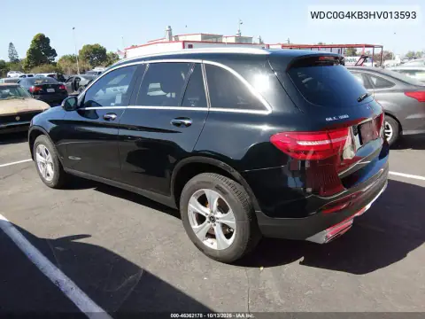 WDC0G4KB3HV013593 — 2017 Mercedes GLC, photo 4 from IAAI, Normal wear