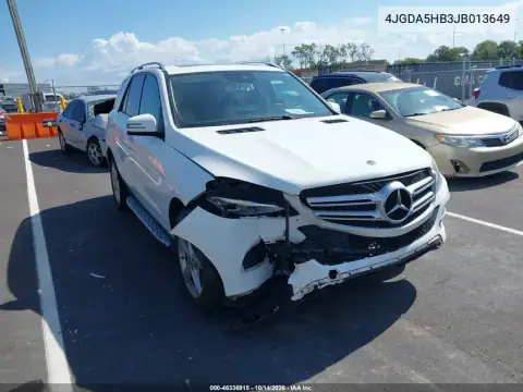 4JGDA5HB3JB013649 Mercedes GLE 2018 — повреждение Не указано, фото до ремонта