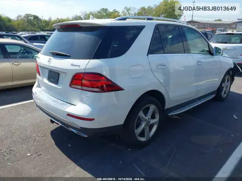 4JGDA5HB3JB013649 — 2018 Mercedes GLE, фото 4 с аукциона IAAI, Не указано