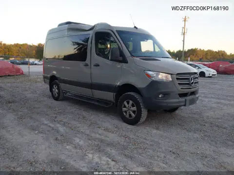 2019 Mercedes-Benz Sprinter 2500 High Roof V6 VIN WDZFF0CD0KP168190 фото 2