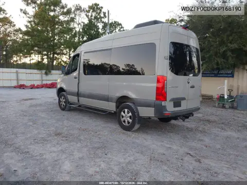2019 Mercedes-Benz Sprinter 2500 High Roof V6 VIN WDZFF0CD0KP168190 фото 4