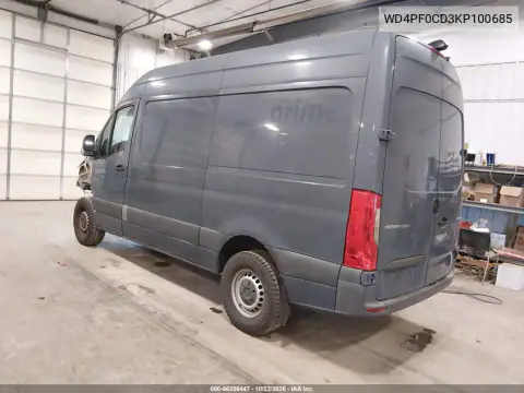 WD4PF0CD3KP100685 — 2019 Mercedes Sprinter, ფოტო 4, IAAI 03.11.2026, წინა ნაწილი