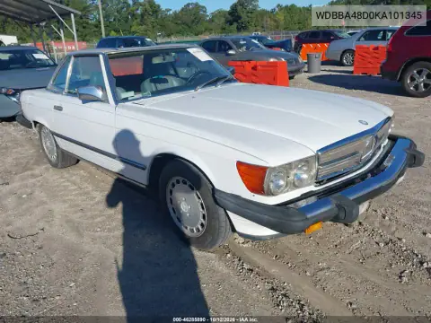 WDBBA48D0KA101345 — 1989 Mercedes, Естественный износ, фото до ремонта