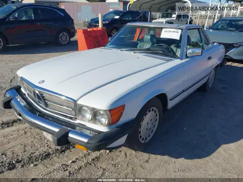 WDBBA48D0KA101345 — 1989 Mercedes, фото 2 с аукциона IAAI 13.10.2026, Естественный износ