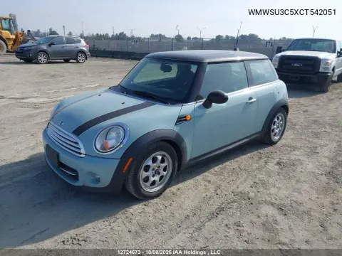 2012 Mini Cooper VIN WMWSU3C5XCT542051 фото 3