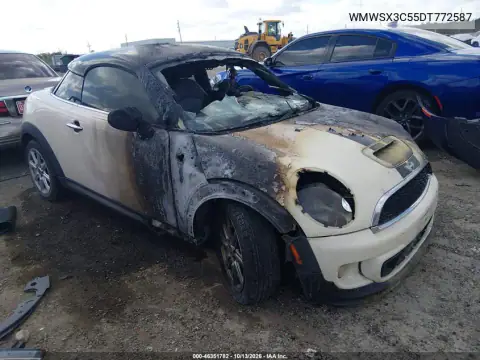 WMWSX3C55DT772587 — 2013 MINI Coupe, Пожар двигателя, фото до ремонта