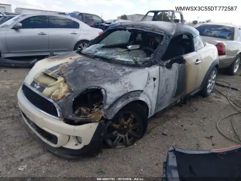 WMWSX3C55DT772587 — 2013 MINI Coupe, photo 2 from IAAI, Engine fire