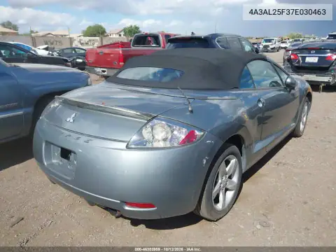 4A3AL25F37E030463 — 2007 Mitsubishi Eclipse, фото 4 с аукциона IAAI 20.10.2026, Естественный износ