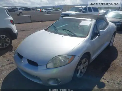 4A3AL25F28E004695 — 2008 Mitsubishi Eclipse, photo 2 from IAAI, Normal wear