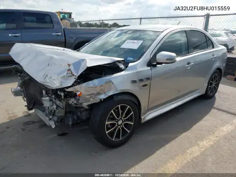 JA32U2FU8HU015559 — 2017 Mitsubishi Lancer, photo 2 from IAAI, Front end