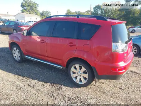 JA4AS3AW9CU027434 — 2012 Mitsubishi Outlander, фото 4 с аукциона IAAI, Передняя часть