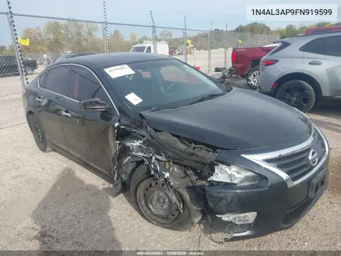2015 Nissan Altima 2.5 S VIN 1N4AL3AP9FN919599 фото 2