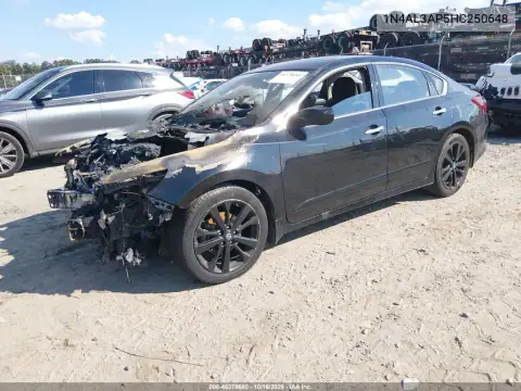 1N4AL3AP5HC250648 — 2017 Nissan Altima, ფოტო 2, IAAI, ძრავის ხანძარი