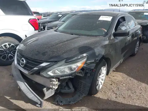 1N4AL3AP9JC115906 — 2018 Nissan Altima, photo 3 from IAAI, Front end