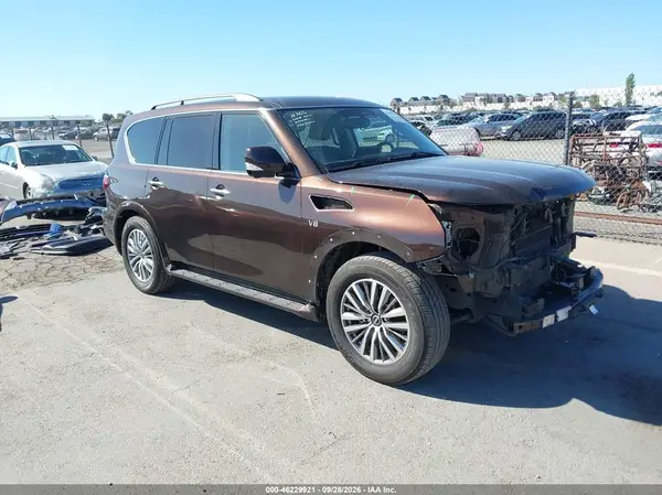 JN8AY2BAXM9372353 Nissan Armada 2021 — Front end damage, before-repair photo