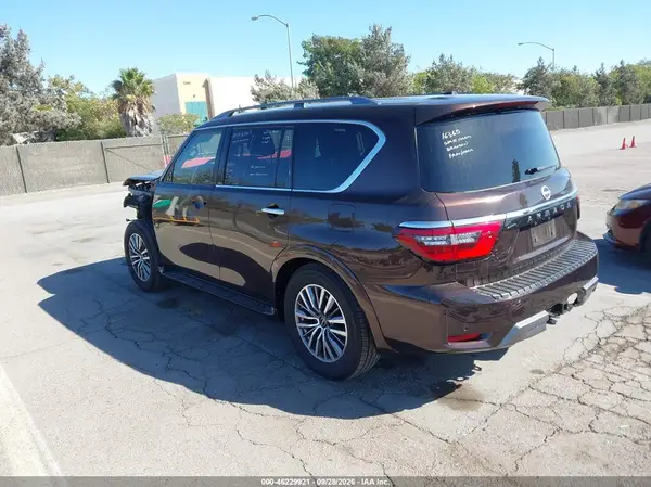 JN8AY2BAXM9372353 — 2021 Nissan Armada, photo 3 from IAAI, Front end