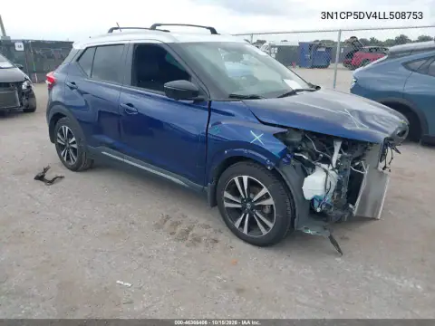 3N1CP5DV4LL508753 — 2020 Nissan Kicks, Przód, zdjęć przed naprawą