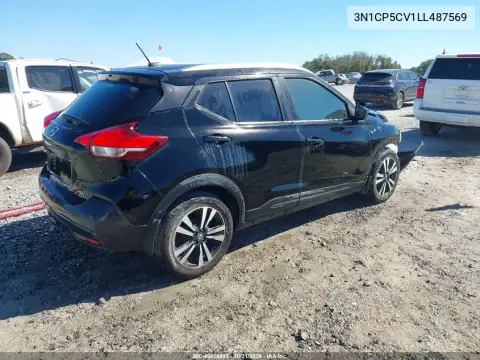 3N1CP5CV1LL487569 — 2020 Nissan Kicks, zdjęcie 4 z IAAI, Przód